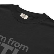 Load image into Gallery viewer, City Swagger ATL T-Shirt by ClarkieShop — bold graphic design inspired by Atlanta’s creative energy and streetwear culture. Black t-shirt with &#39;I&#39;m from ATL&#39; text and Comfort Colors label.
